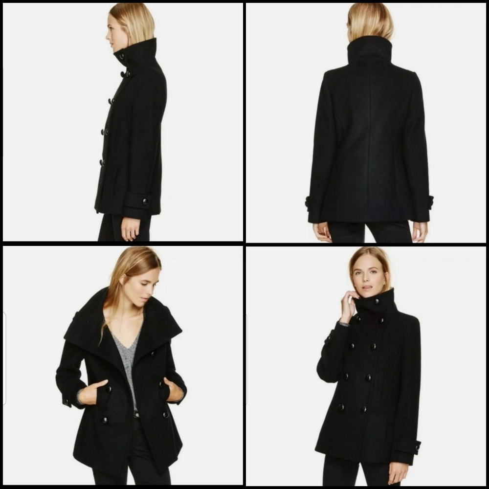 Aritzia T babaton Howell Wool black coat
